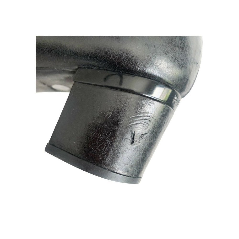 Prada Black Leather Flats with Gold Buckle - Picture 8 of 12